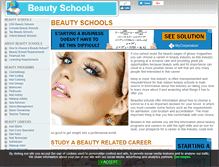 Tablet Screenshot of aboutbeautyschools.com